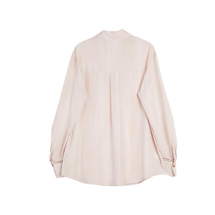 ELLE Elegant Textured Commuter Long Sleeve Shirt Women shirts EC52456