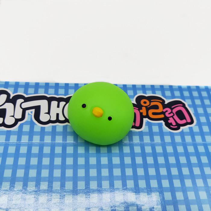 Japan Moe Small Animal Squeeze Toy: Soft Rubber Dumpling Peach