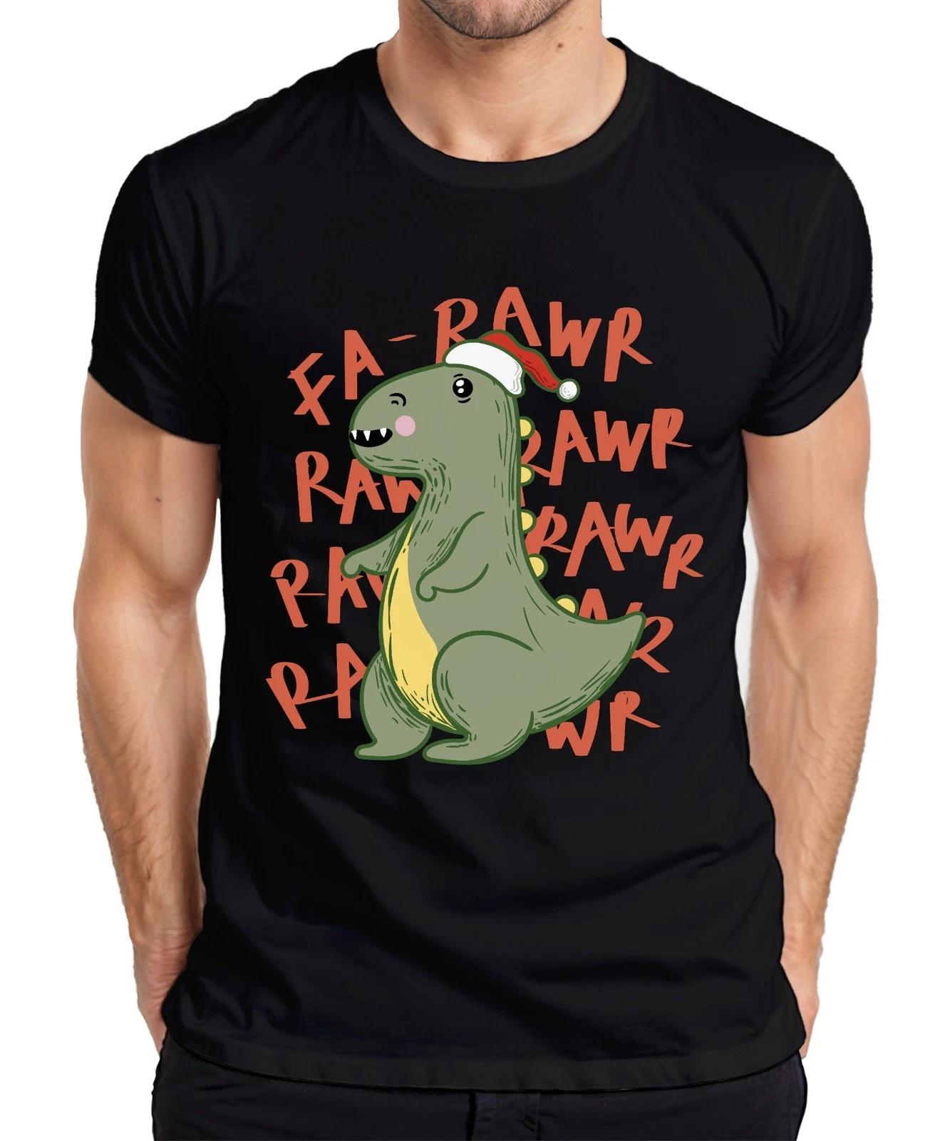 Fa Rawr süßer Dino Weihnachtsmann - Weihnachten Weihnachtsgeschenk Christmas Her XL