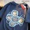 2026Ice Cat Fun Cartoons Cats Print Clothes Unisex Women Oversize BreathableTShirt SummerComfortableCasual T-ShirtCotton Tee Shirt