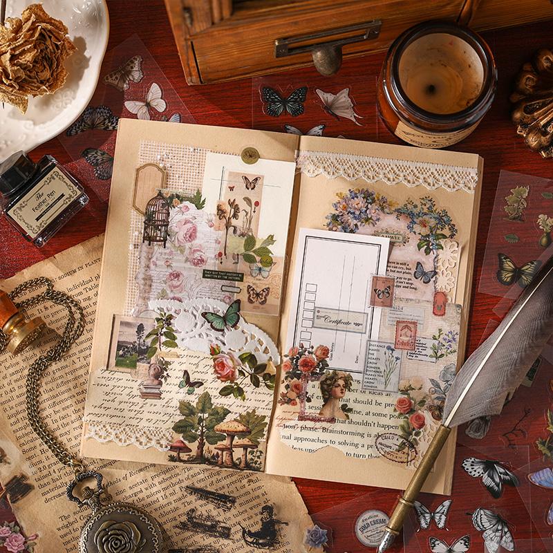 100pcs/box Cute Cartoon Boxed Sticker Handbook DIY Creative Children Sticker PVC Goo Card Set Deractive Scrapbook