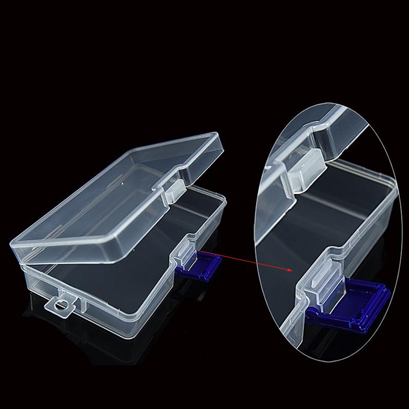 Jewelry Transparent Craft Beads Rectangle Plastic Clear Case Storage Box Collection Organizer Display Portable Hot Useful