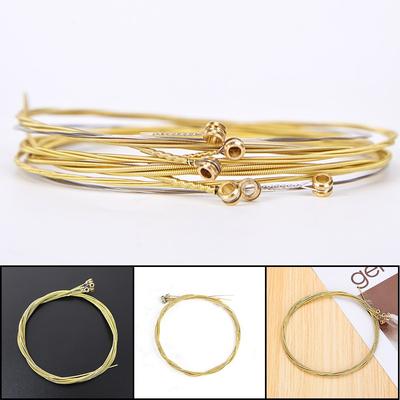 10 Sets of 6 Guitar Strings Replacement Steel String for Acoustic Guitar 1st-6th