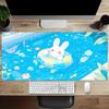 Cute Rabbit Mouse Pad Gaming Keyboard Desk Mat Office Soft Non-Slip Rubber Carpet Mice Pad New Anime Home Gamer Long Mousepad