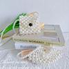 Stylish Mini Woven Pearl Shoulder Bag For Girls With Cute Design For Kids