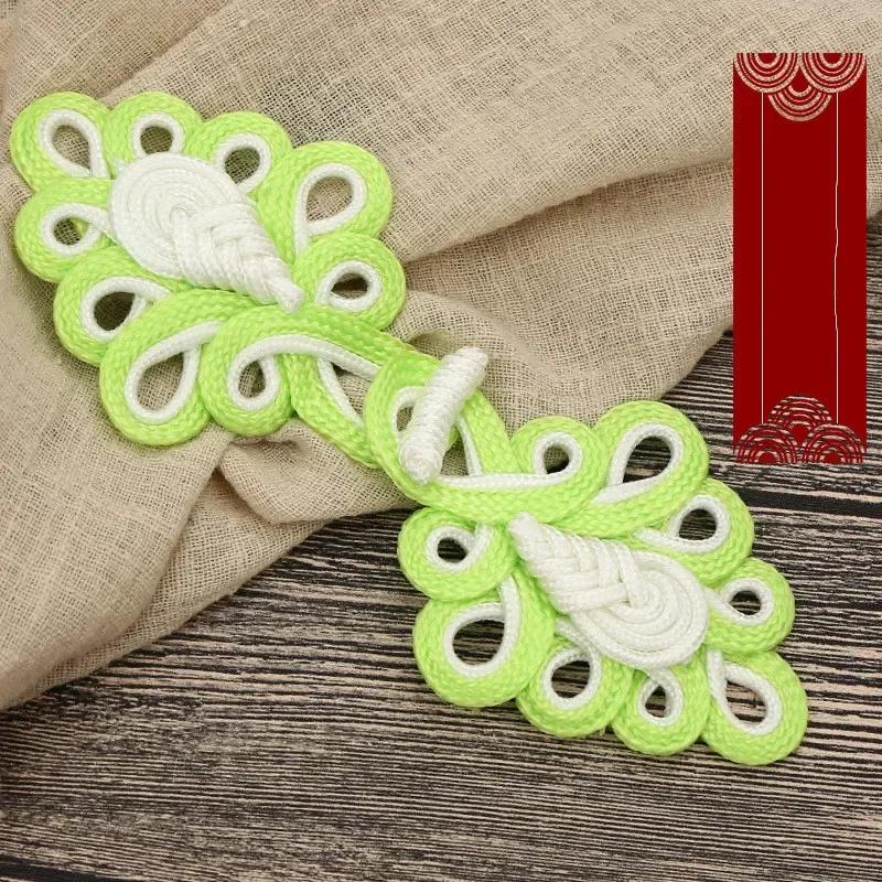 1 Pair Handmade Chinese Frog Closure Buttons Knot Cheongsam Traditional Handcraft Accessories