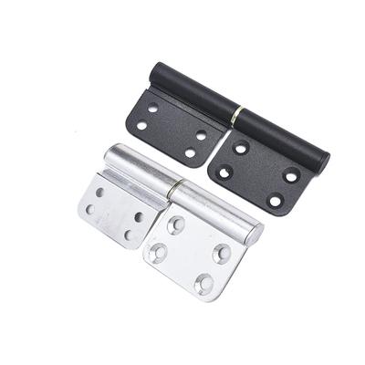 2/4PCS Aluminum Door Black Flag Hinge Detachable 4 Inch Kitchen Door Hinges Flag Removable Hardware Toilet Door Removable Hinge