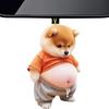 Chubby Cat Dog Animal Car Decoration Acrylic 2D Car Accessories Rearview Mirror Hanging Auto