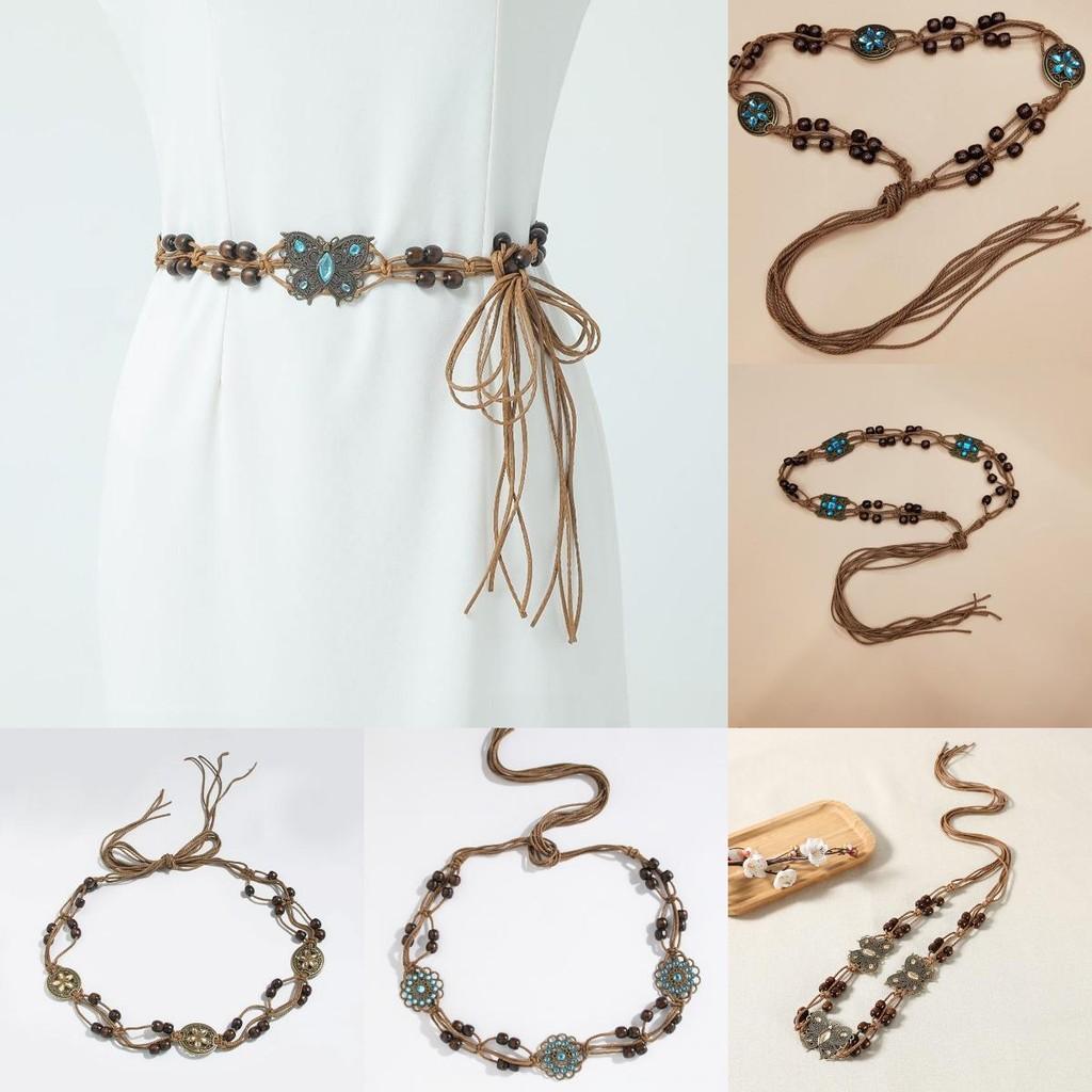 Bohemian Womens Waist Chain With Woven Fabric For Casual Summer Fashion Accessories