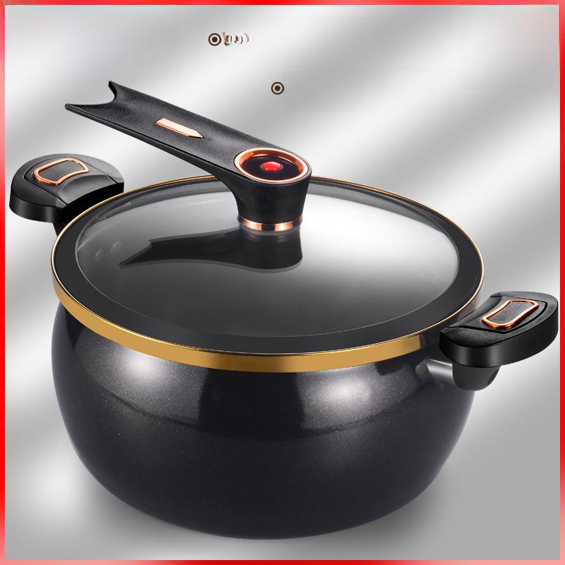 Nueva olla multifuncional de cerámica esmaltada para sopa: Olla de micropresión de gran capacidad para estofado y estofado para uso doméstico