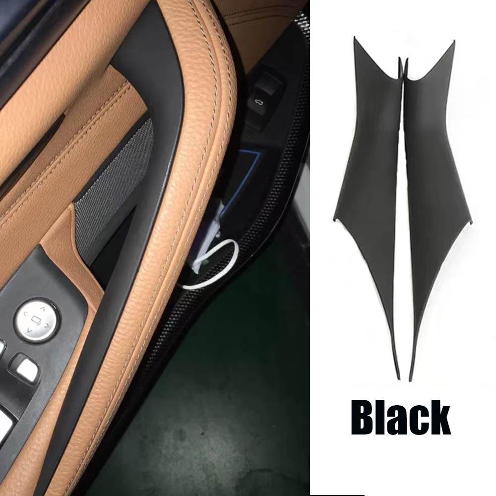 Car-styling For BMW 5 Series G30 G38 2018- Interior Carbon Fiber Texture Door Handle Pull Protective Cover