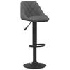 Dark Grey Velvet Bar Stool