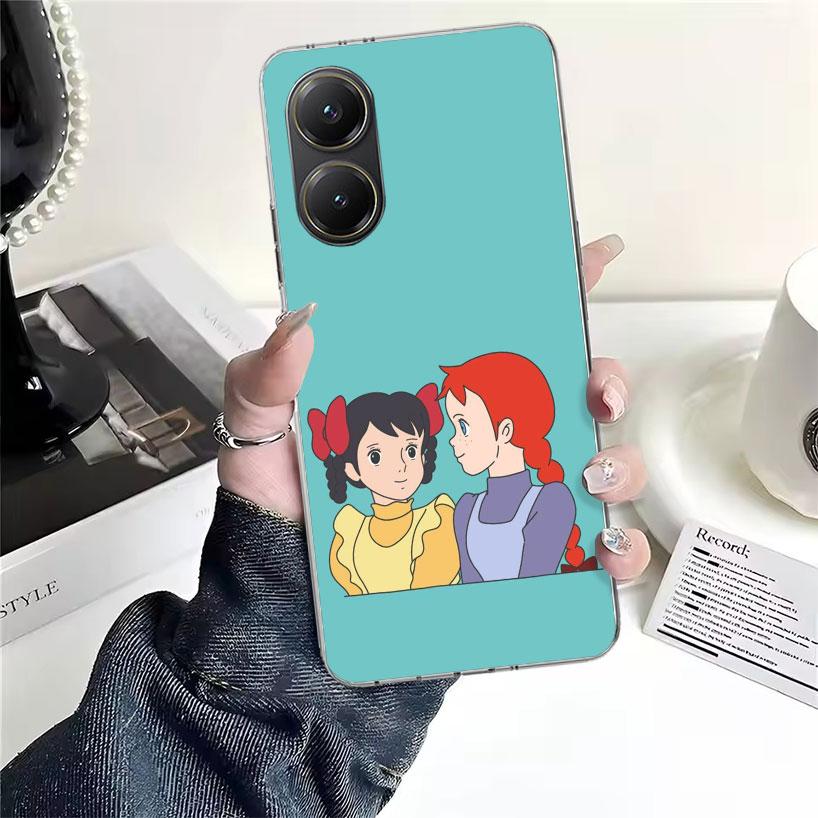

A-Анна из Зеленых Крыш Ширли Мягкий Чехол Для Телефона Для Xiaomi Redmi 15C 15 13C 13 Poco X5 X6 X7 F7 Ultra M7 12C 12 10 10C 9C 9A 9T 9 Xiaomi Poco F7 Ultra