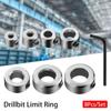 8Pcs/Set Tile Bit Clamp Drill Bit Stop Ring Block Ring Lock Collar Durable Drillbit Limit Ring