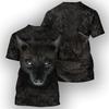 Summer Round Neck 3D Animal Pattern Print Top Fashionable Casual Short Sleeved Men's and  Women's Unisex T-shirts