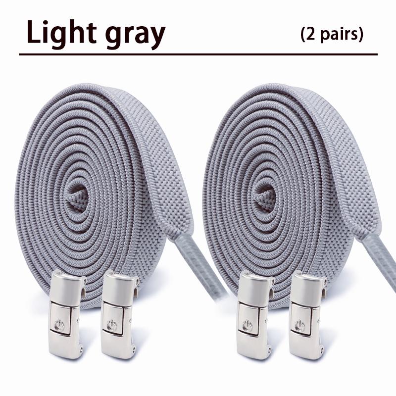 Elastic Laces Sneakers Tennis No Tie Shoe laces Lock Shoelaces without ties Kids Adult Flat Shoelace Shoes Accessories 2Pair