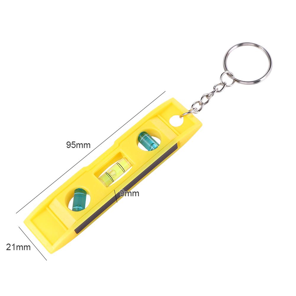 Carpentry Tool with Keychain 3 Bubble Level Horizontal Ruler Laser Level Strong Magnetic Gradient