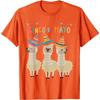 Cinco De Mayo Llama Sombrero Fiesta Graphic Print Cotton T-Shirt Casual Short Sleeve Tee