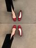 Fashion Bailamos Women Flats Fashion Colored Soft Leather Ballet Shoes 2025 Square Toe Bow Low Heels Shoes Shallow Mouth Casual Shoes Mu