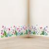 Fresh And Elegant Plant-themed Green Leaves, Flowers, And Butterflies Decorative Wall Stickers For Bedroom Bedside Tables And Cabinets.