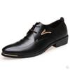Men's Leather Shoes Lace-Up Casual Shoes Business Dress Men's Shoes Breathable Wedding  Wear-resistant  Men 2024