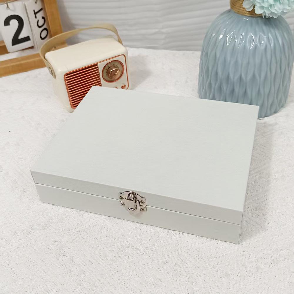 Double-Layer Jewelry Storage Box for Earrings and Rings