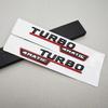 2pcs 3D ABS TURBO 4MATIC Car Letters Side Fender Trim Badge Emblem Sticker For Mercedes Benz AMG A45 A35 X247 W117 Accessories AT1
