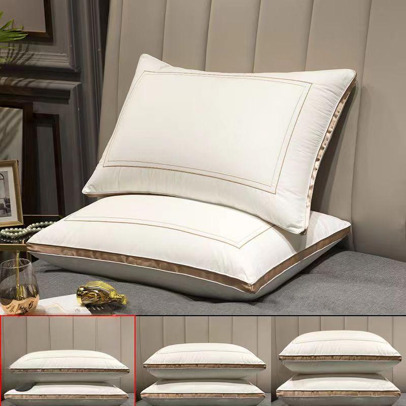 

Трехмерная вышивка Средние, высокие и низкие мягкие подушки Пятизвездочный отель Микрофибра шлифовальная подушка Сердцевина Супермягкая 48*74cm