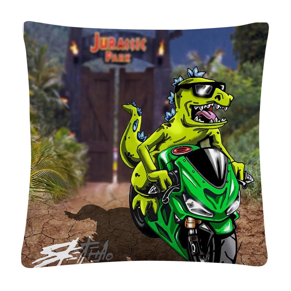 Stunt Sports Cartoon Pattern Soft Polyester Pillow Case for Sofa Home Car Decoration Pillowcase