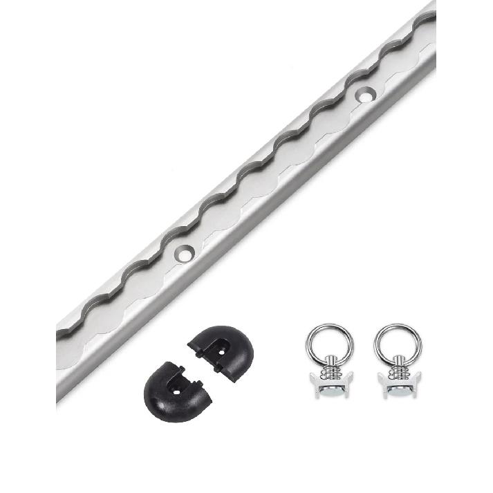 For Enclosed Trailer Cargo Fixing Trarvel Transfer 19.7 Inch Aluminum L Track Tie-Down System Aluminum Delivery Tie-Down Rail