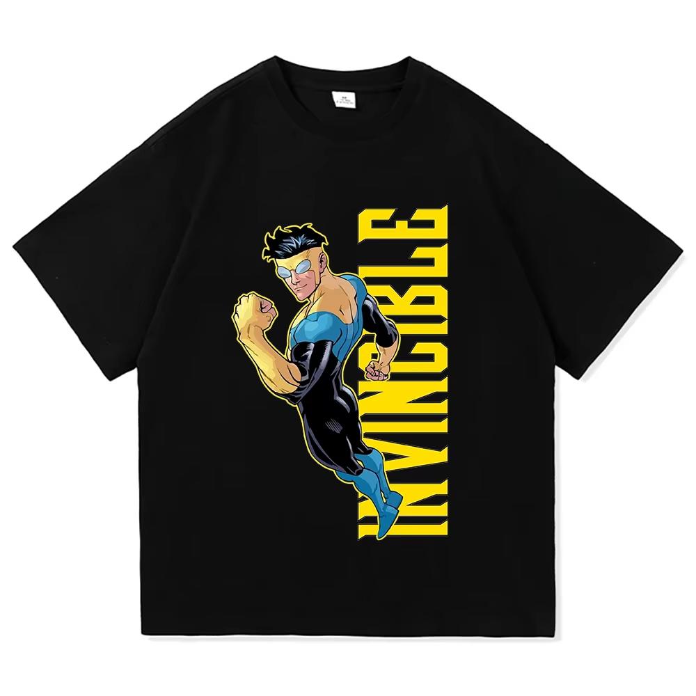 

Invincible Cartoon Graphic T-shirt Fashion Funny Men/women Clothing Sweatshirt Retro Vintage Summer Tops Cotton Harajuku T Shirt 5XL