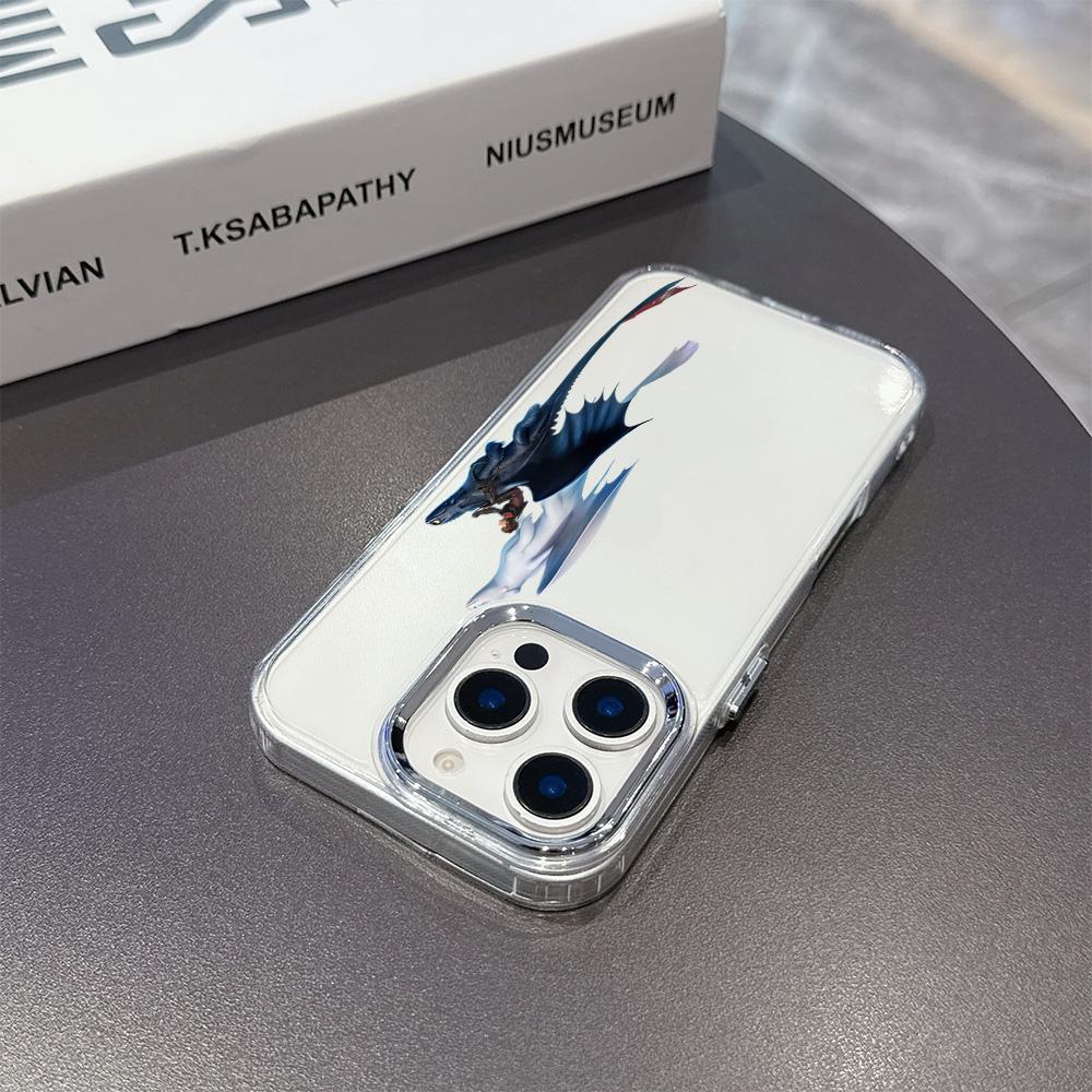 fashion cute dragon Phone Case For iPhone 17 16e 16 15 14 13 12 11 mini Pro Max X XR XSMAX 8 7 Air Plus Transparent Soft Cover
