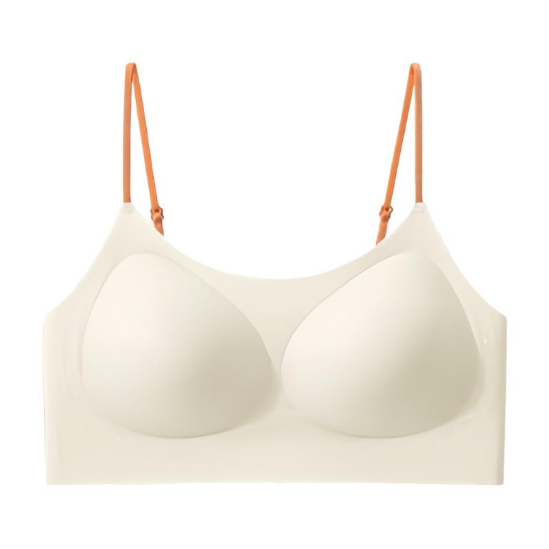 Cool camellia foundation seamless underwear women gather and close secondary breasts comfortable and breathable soft support pull bra cover