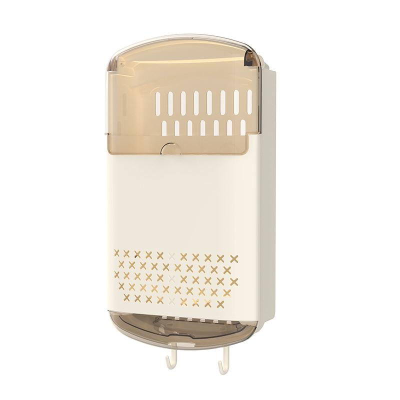 Chopstick Storage Box No-Drill Wall-Mounted Kitchen Spoon Storage Rack Tableware Draining Storage Bucket