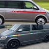 Car Styling Stripes Side Graphics Waistline Vinyl Decals Stickers For VW T4 T5 T6 Transporter Camper Van Honeycomb Hex Decor