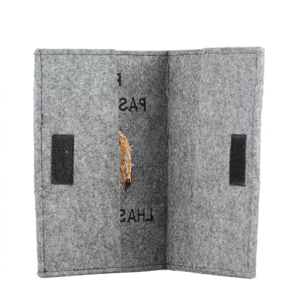 Lhasa Apso - Dog passport case, document case, gift for the traveller from the Art-Dog brand