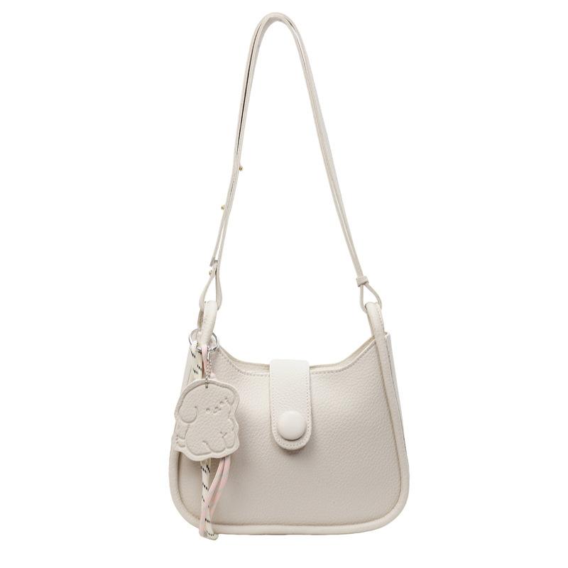 Popular Small Bag Women's New Simple and Versatile Shoulder Messenger Bag Textured Bucket Bag