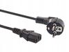 Kabel zasilający Akyga AK-PC-05A CEE 7/7 - IEC C13 250V/50Hz 10A 5m czarny