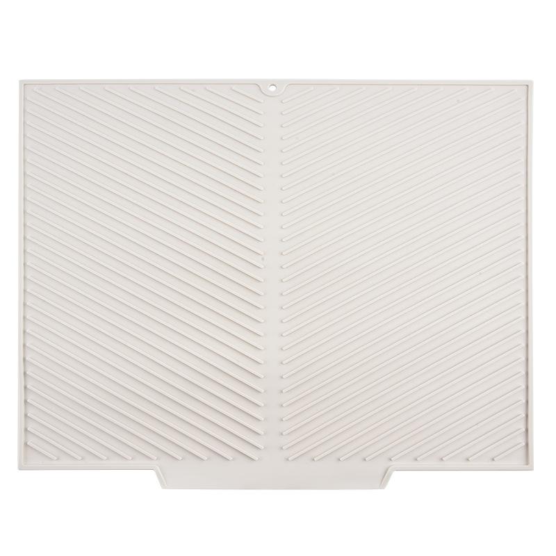 Dish Drying Mat-Silicone Drying Pad for Kitchen Counter,  Non-Slip Drain Pad High-temperature Resistant Kitchen Gadget