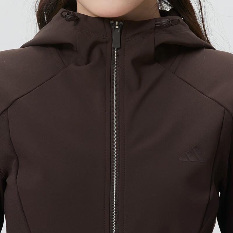 Adidas Hooded Sports Running Zip Long Sleeve Jacket Women Jackets KH2669