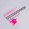2Pcs Couple Straws Food Grade Detachable PP Funny Unique Love Heart Double Drinking Straws Party Supplies