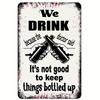 Vintage World Wine Metal Sign Plaque Whiskey Painting Alcohol Poster for Bar Club Man Cave Wall Decor Retro Pub Decoration
