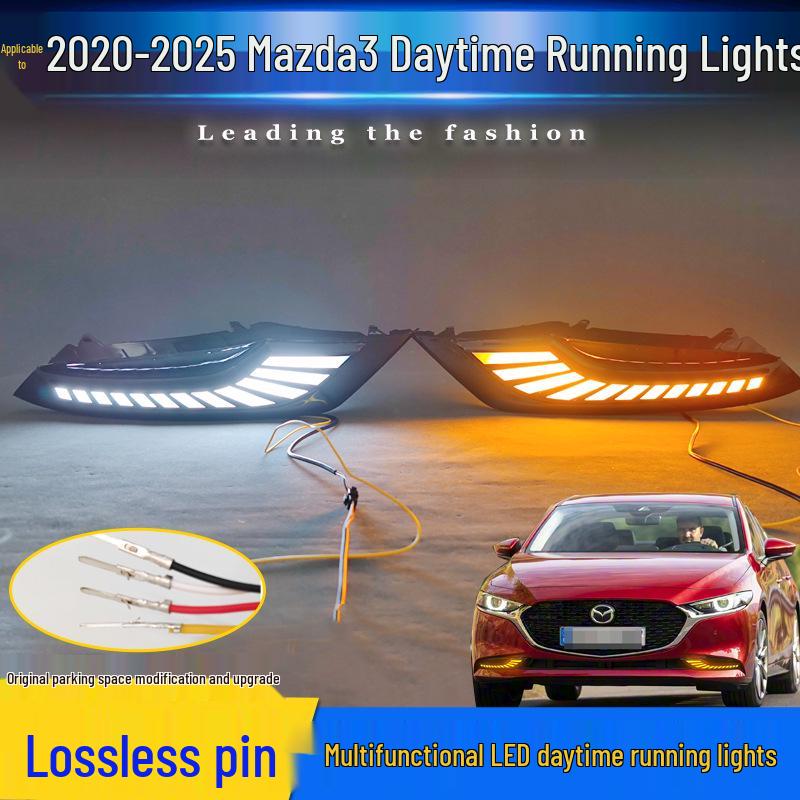 LED Fog & Daytime Running Lights for 2020-2025 Mazda 3 Axela