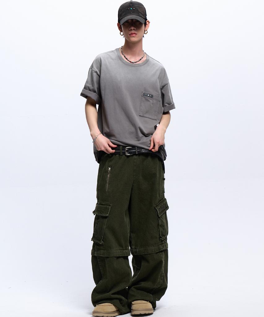 Aleseueseussi Convertible Carpenter Pants - Khaki
