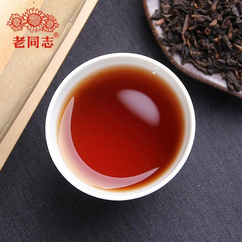 Haiwan 2021 Ripe PuerTea The Fifth Class Material Loose Chinese Shu Puerh Tea Kraft Bag 1000g