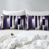 Black Purple Abstract Lines Three-Piece Quilt Cover 3D Digital Printing Bedding Set Bed Cover