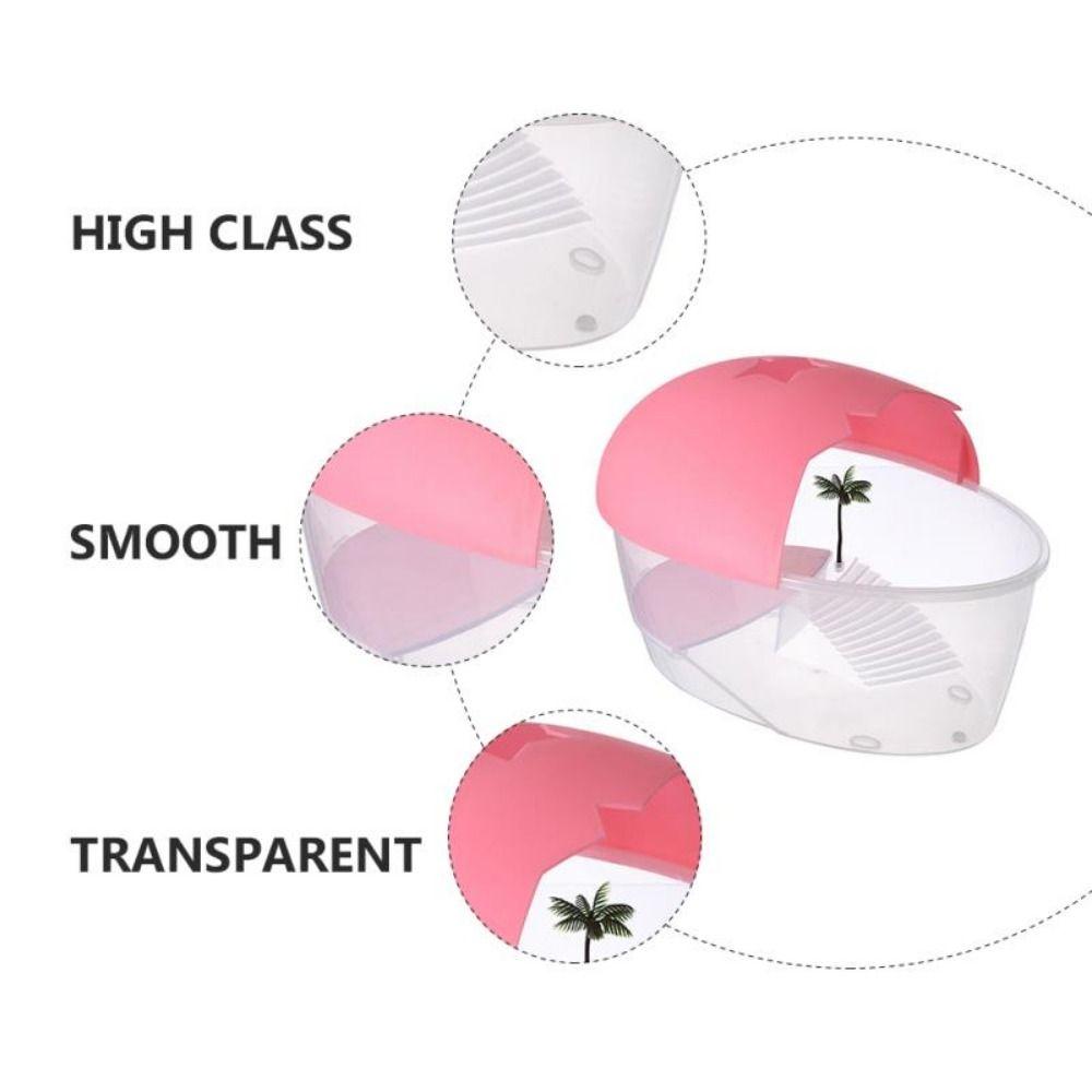 With Cover Turtle Hydroponic Box Recyclable Egg-shape Container Box  Terrarium Habitat