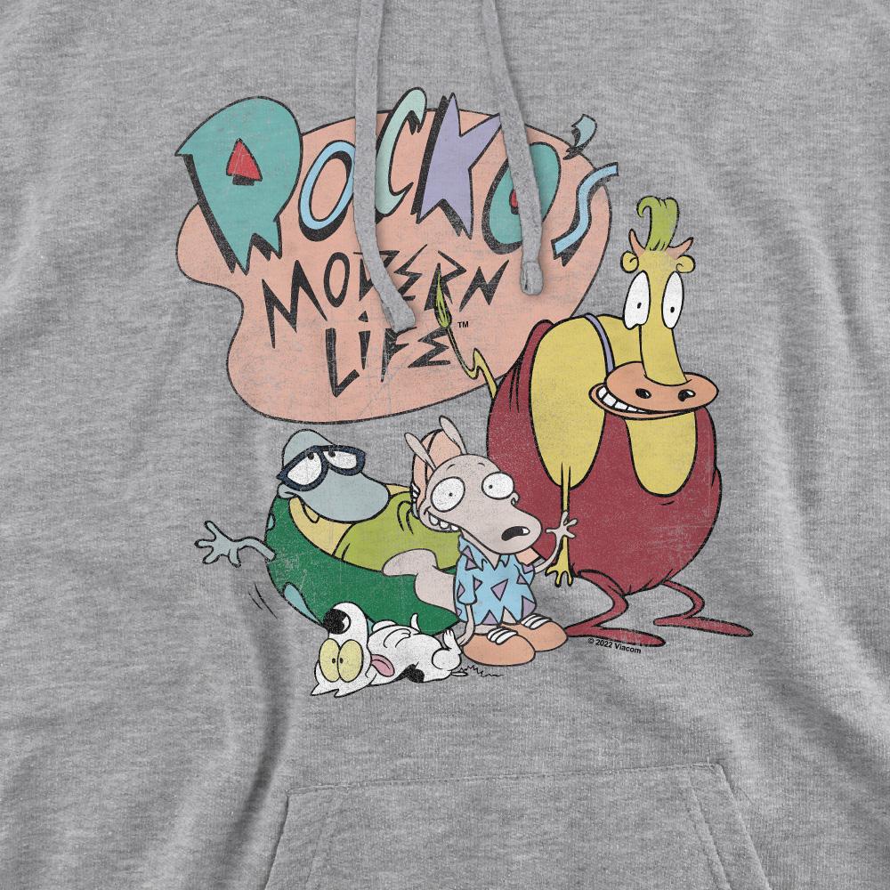 Rocko´s Modern Life Mens Logo Group Hoodie