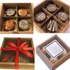 6pcs Frosted Gift Boxes Gift Packing Box with 4-Compartments Divider Goodies Boxes for Jewelry Packaging and Storage Jewelry Making Display