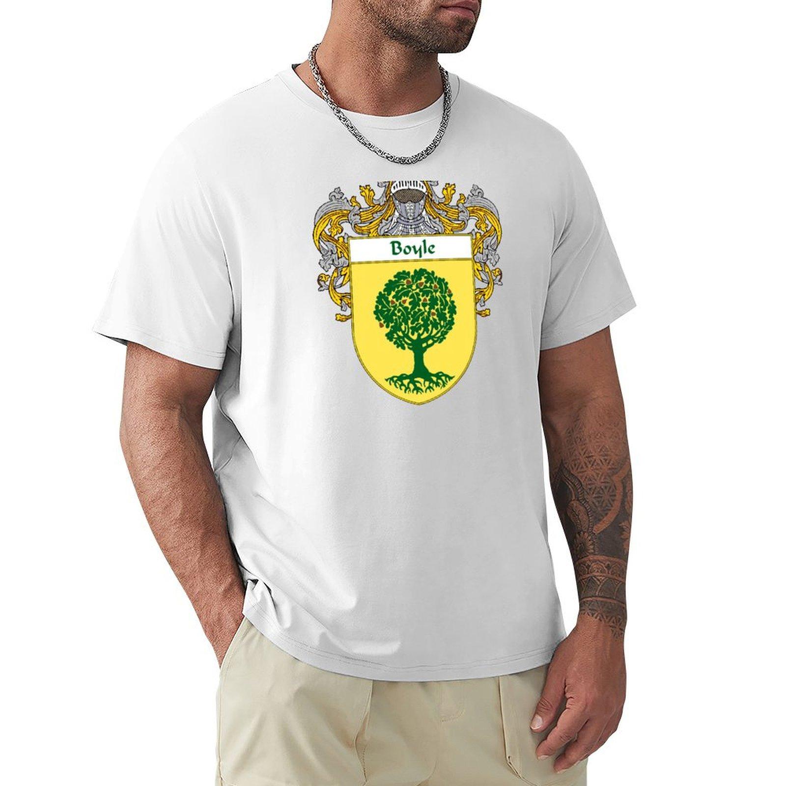 Boyle Coat Of Armsfamily Crest Tshirt Odor Resistant Short Sleeve Top S